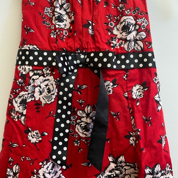 Bonnie Jean Girls Red and Black Dress Size 5 EUC - Picture 2 of 4